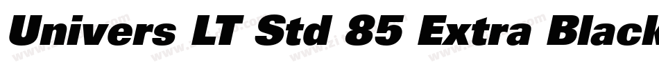 Univers LT Std 85 Extra Black字体转换